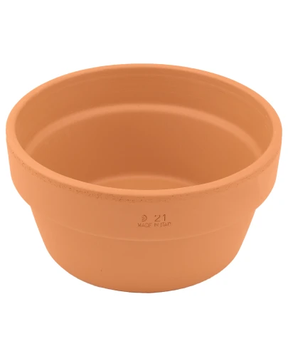 DEGREA Doniczka MINI VASO D21 Ceramiczna Terakota NISKA 21cm 1