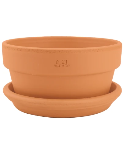 DEGREA Doniczka MINI VASO D21 Ceramiczna Terakota NISKA 21cm 4