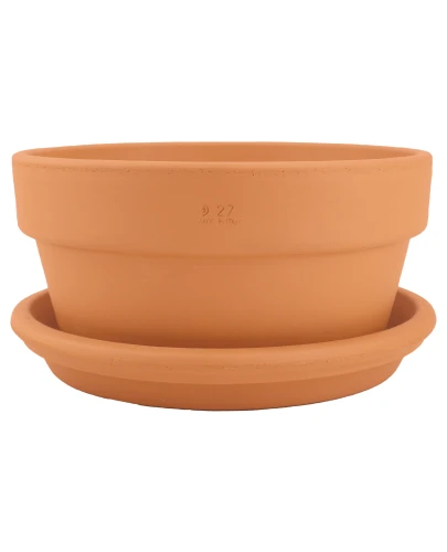 DEGREA Doniczka MINI VASO D27 Ceramiczna Terakota NISKA 27cm 4