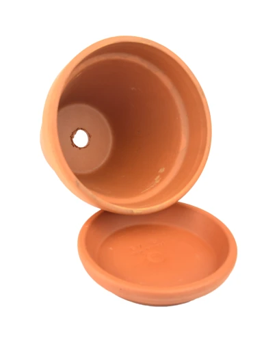 DEGREA Doniczka Ceramiczna Terakota VASO D15 cm + Podstawek D13 cm 2