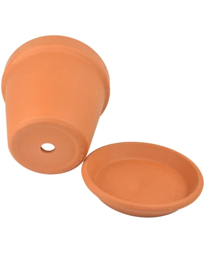 DEGREA Doniczka Ceramiczna Terakota VASO  D19 cm + Podstawek D17 cm 1