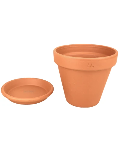DEGREA Doniczka Ceramiczna Terakota VASO D21 cm + Podstawek D19 cm 1