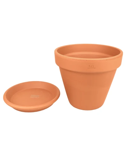 DEGREA Doniczka Ceramiczna Terakota VASO  D23 cm + Podstawek D21 cm 1