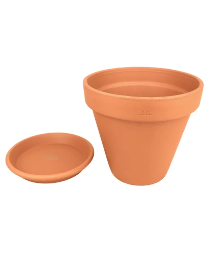 DEGREA Doniczka Ceramiczna Terakota VASO D27 cm + Podstawek D23 cm 1