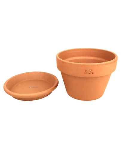 DEGREA Doniczka ceramiczna MEZZO VASO D17 + Podstawka D17 1