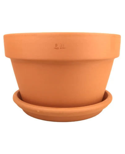 DEGREA Doniczka MEZZO VASO D31 Ceramiczna + Podstawka D28 1