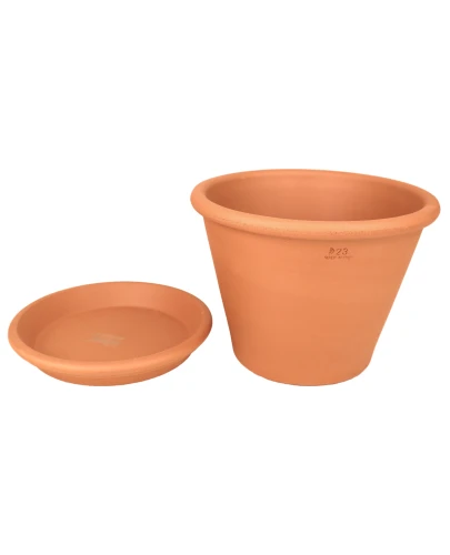 DEGREA Doniczka Ceramiczna  VASO POMPEI D23 + Podstawek D21 cm 1