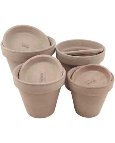DEGREA Doniczka Ceramiczna Terakota VASO VULCANO D19 cm + Podstawek D17 cm 5