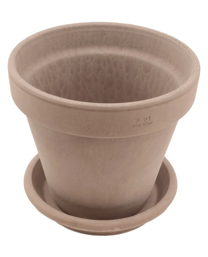 DEGREA Doniczka Ceramiczna Terakota VASO VULCANO D21 cm + Podstawek D19 cm 1