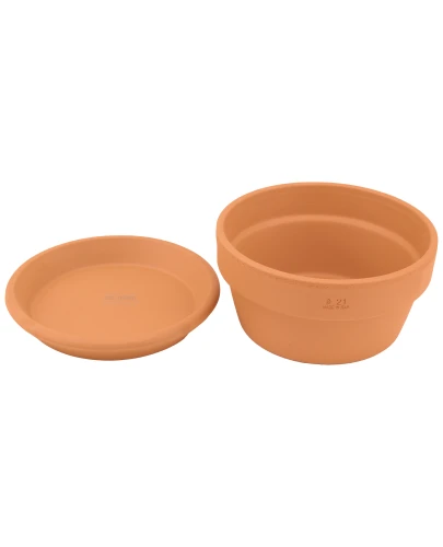 Doniczka ceramiczna MINI VASO D21 + Podstawka D21 1