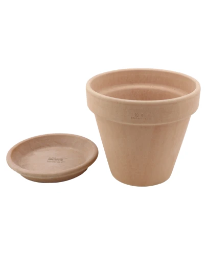 DEGREA Doniczka Ceramiczna Terakota VASO ARENA D15 cm + Podstawek D13 cm 2