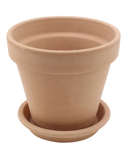 DEGREA Doniczka Ceramiczna Terakota VASO ARENA D17 cm + Podstawek D15 cm 1