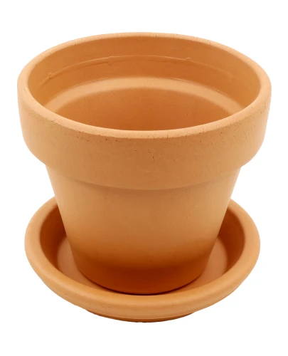 DEGREA Doniczka Ceramiczna Terakota VASO D11 cm + Podstawek D11 cm 1