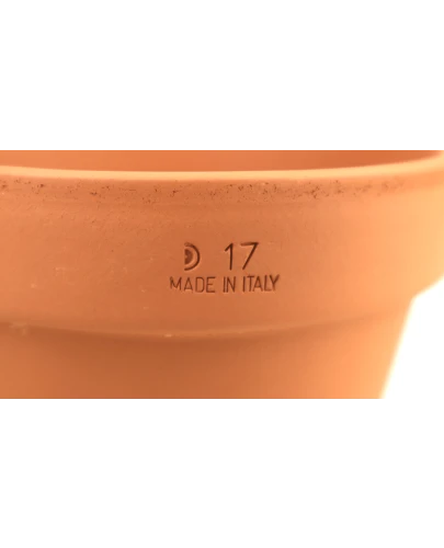 DEGREA Doniczka MEZZO VASO D17 Ceramiczna Terakota NISKA 17cm 2