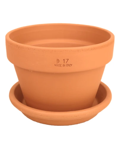 DEGREA Doniczka MEZZO VASO D17 Ceramiczna Terakota NISKA 17cm 5