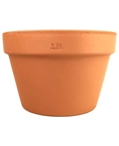 DEGREA Doniczka MEZZO VASO D25 Ceramiczna Terakota NISKA 25cm 1