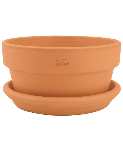 Doniczka ceramiczna MINI VASO D21 + Podstawka D21