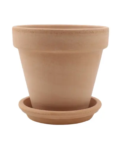 DEGREA Doniczka Ceramiczna Terakota VASO ARENA D15 cm + Podstawek D13 cm
