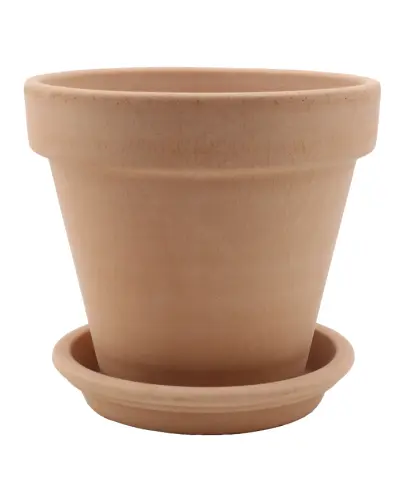 DEGREA Doniczka Ceramiczna Terakota VASO ARENA D17 cm + Podstawek D15 cm