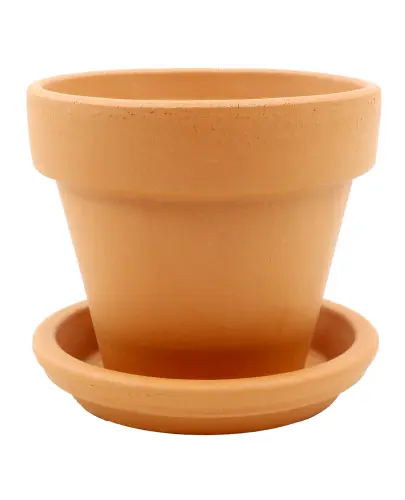 DEGREA Doniczka Ceramiczna Terakota VASO D11 cm + Podstawek D11 cm