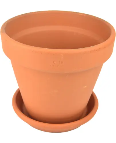 DEGREA Doniczka Ceramiczna Terakota VASO  D19 cm + Podstawek D17 cm