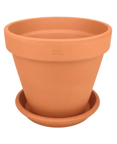 DEGREA Doniczka Ceramiczna Terakota VASO  D23 cm + Podstawek D21 cm