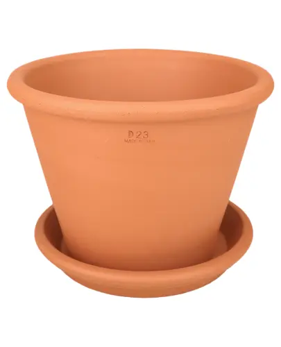 DEGREA Doniczka Ceramiczna  VASO POMPEI D23 + Podstawek D21 cm