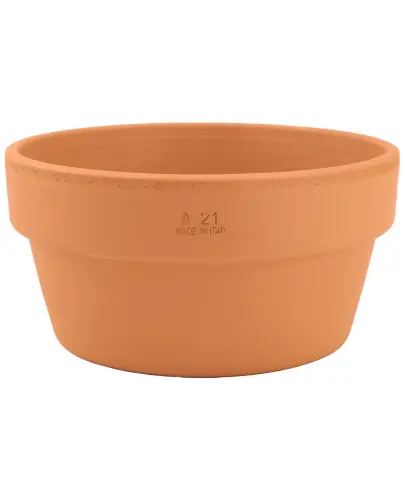 DEGREA Doniczka MINI VASO D21 Ceramiczna Terakota NISKA 21cm