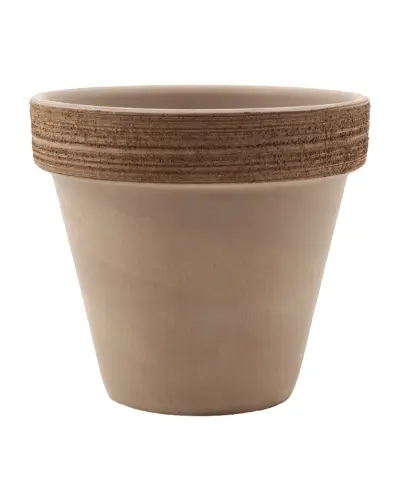 DEGREA Doniczka VASO VULCANO GRAFFIATO D15 Ceramiczna Terakota 15cm