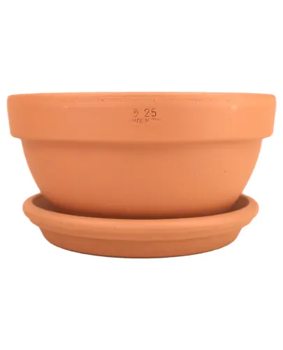 DEGREA Misa Ciotola IBIS D25 Ceramiczna Terakota 25cm + Podstawek D23 cm