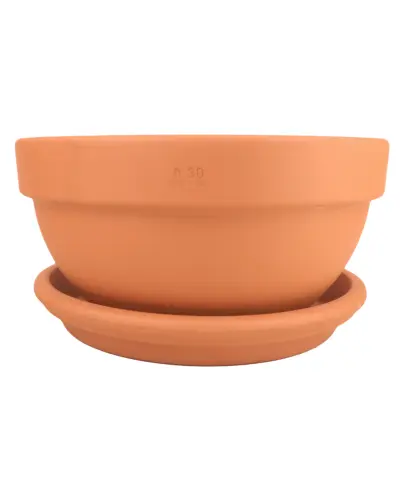 DEGREA Misa Ciotola IBIS D30 Ceramiczna Terakota 30cm + Podstawek D28 cm